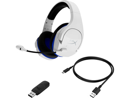 HyperX Cloud Stinger Core - Wireless Gaming Headset (White-Blue) - PS5-PS4