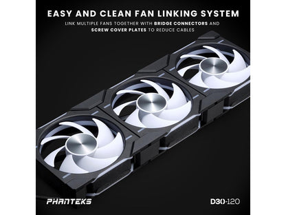 Phanteks CASEFAN PHANTEKS PH-F120D30_DRGB_PWM_BK01_3P R