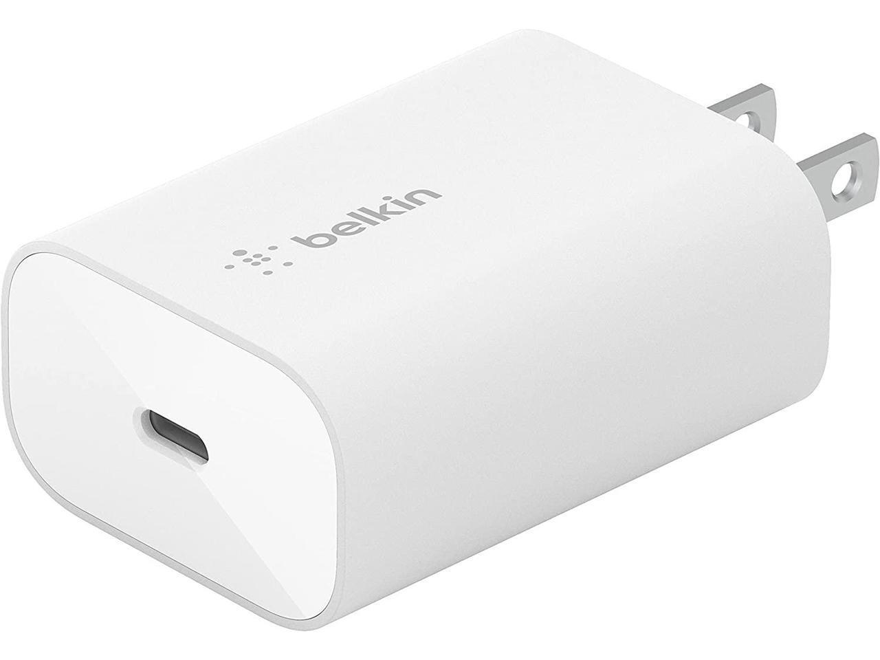 Belkin 25-Watt USB-C Wall Charger, Power Delivery PPS Fast Charging for Apple iP
