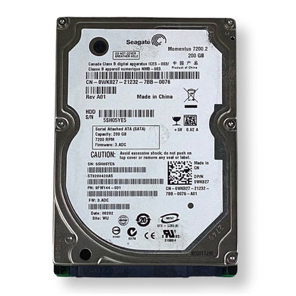 Dell ST9200420AS 200GB 7200RPM SATA 3Gb/s 16MB Cache 2.5-Inch Hard Drive WK827