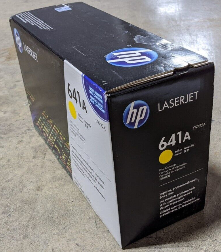 Genuine HP 641A C9722A Yellow Original Toner 8K Page LaserJet 4600 4610 4650 NEW