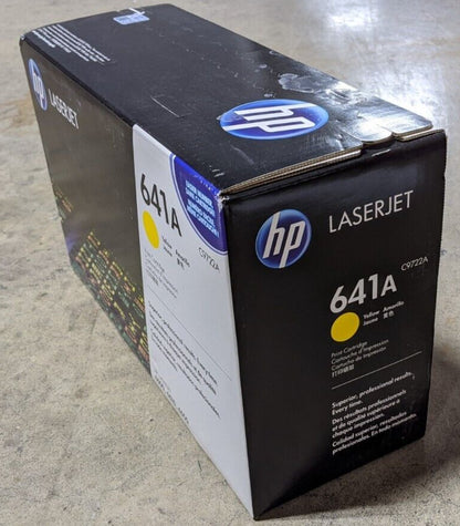 Genuine HP 641A C9722A Yellow Original Toner 8K Page LaserJet 4600 4610 4650 NEW