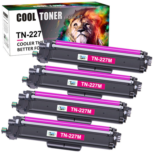 4 TN227 Magenta Toner Compatible With Brother HL-L3210CW L3270CDW MFC-L3770CDW