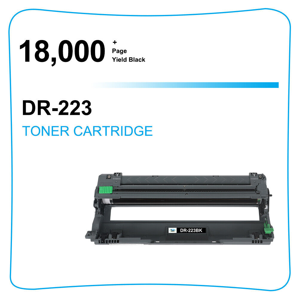 2 Pack CMYK DR223 Drum Compatible for Brother HL-L3210CW HL-L3230CDW MFC-L3710CW