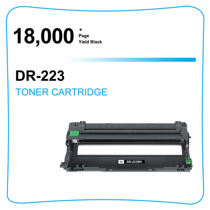 2 Pack CMYK DR223 Drum Compatible for Brother HL-L3210CW HL-L3230CDW MFC-L3710CW