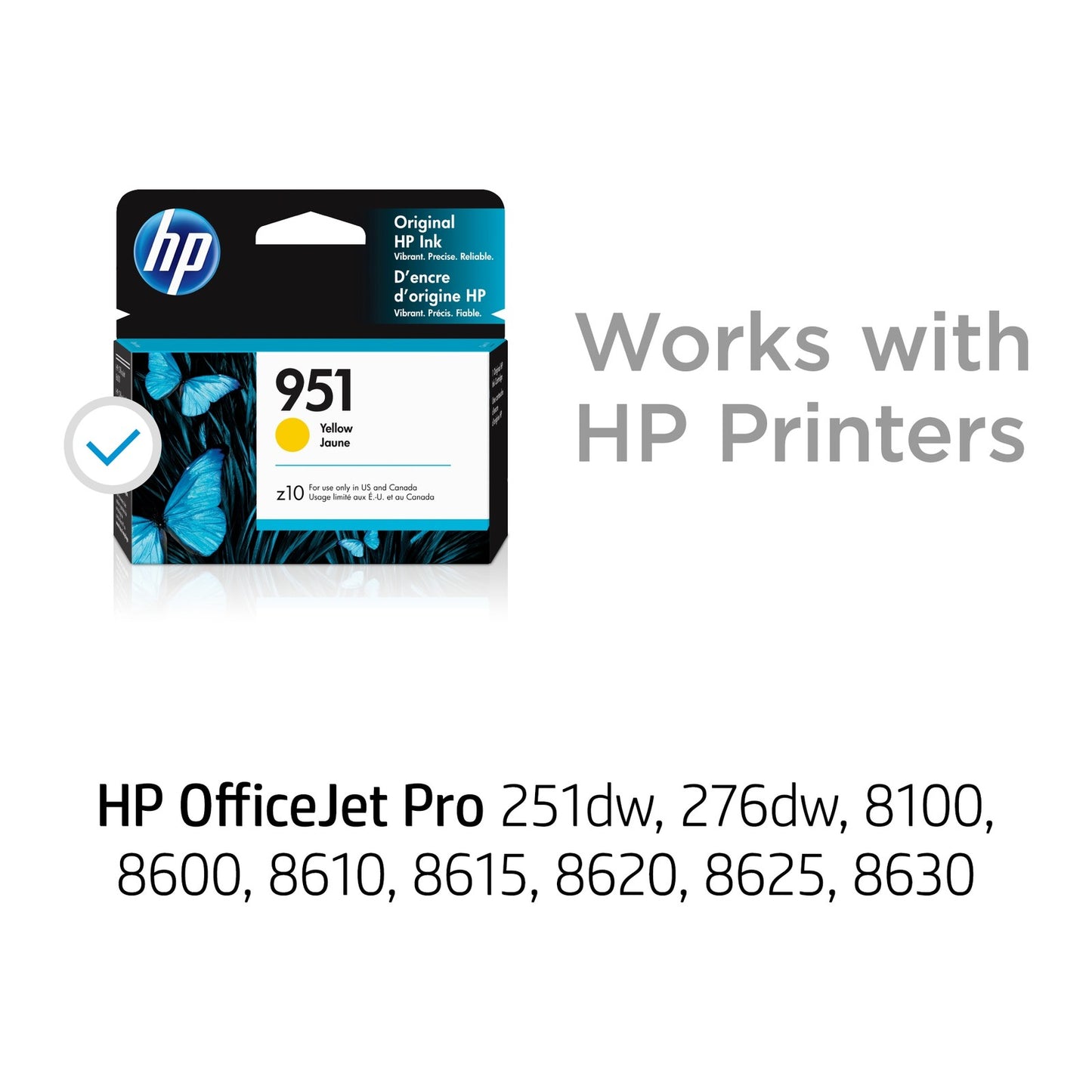 HP 951 Yellow Original Ink Cartridge, ~700 pages, CN052AN#140
