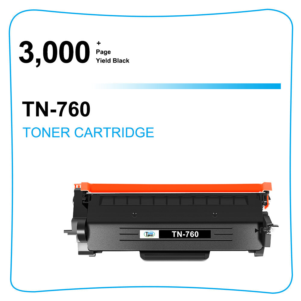 3PK TN760 Toner Cartridge for Brother TN730 MFC-L2710DW HL-L2395DW DCP-L2550DW