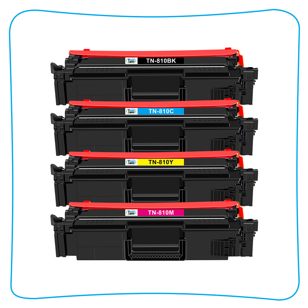 4PK Compatible with Brother TN810 Toner Cartridge MFC L9610CDN L9630CDN L9670CDN