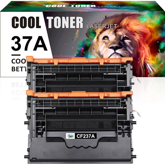 2x Toner Compatible with HP 37A CF237A LaserJet Enterprise M607dn M607n M608dn