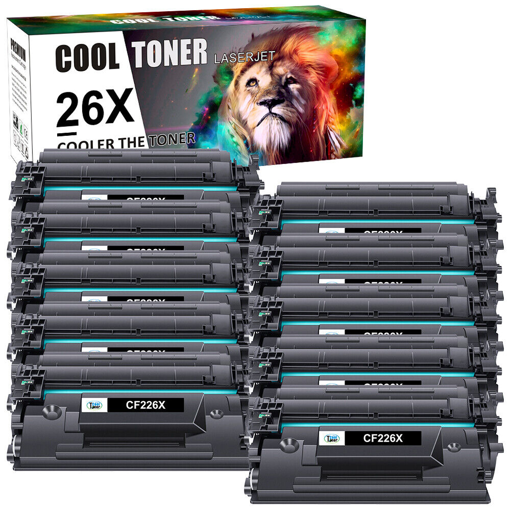 10PK CF226X Toner Cartridge Work For HP 26X Laserjet Pro M402dn M426 M426fdw