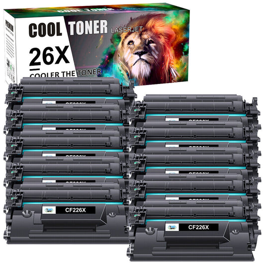 10PK CF226X Toner Cartridge Work For HP 26X Laserjet Pro M402dn M426 M426fdw