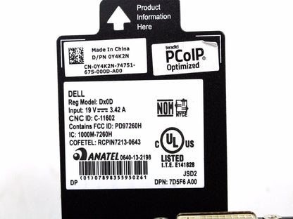 Dell Wyse 5010 Dx0D 2GB RAM 1.4 Ghz Dual-core Ethernet RJ-45 Y4K2N+Device Only