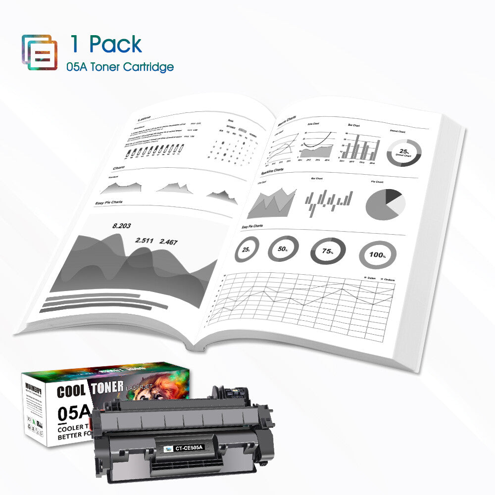 10PK CE505A Toner Cartridge for HP 05A Toner LaserJet P2035 P2035n P2055dn P2030