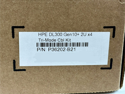 HPE P36202-B21 ProLiant DL3XX DL380 DL385 Gen10/Plus/V2 2U x4 Tri-Mode Cable Kit