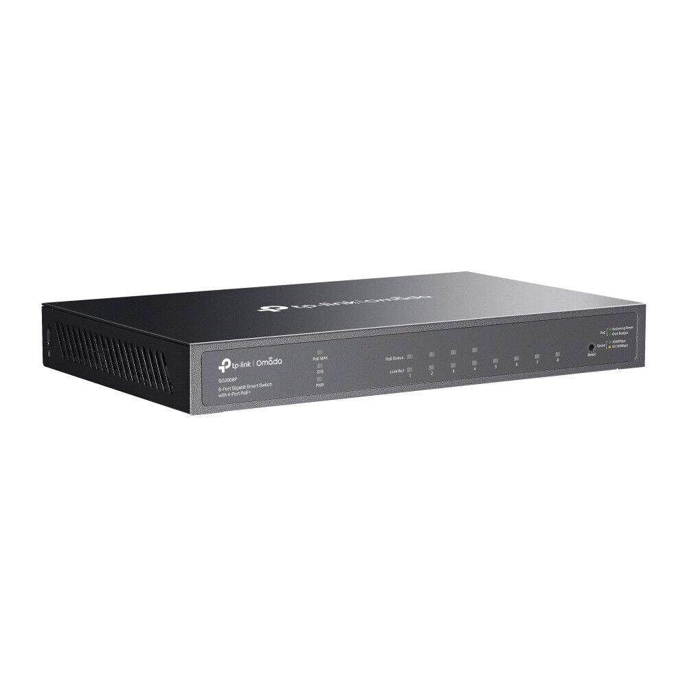 TP-Link SG2008P | Omada 8-Port 1000Mbps Gigabit PoE+ Smart Switch | 4* PoE+ Port