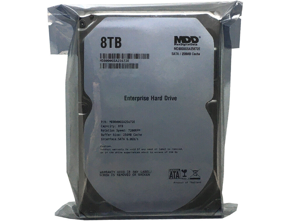 MDD 8TB 7200 RPM 256MB Cache SATA 6.0Gb/s 3.5" Internal Enterprise Hard Drive