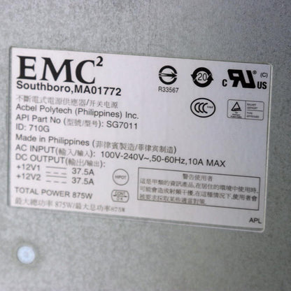 Genuine Dell EMC Server AC 875W Power Supply 100-240V SG7011 GJ24J 071-000-529