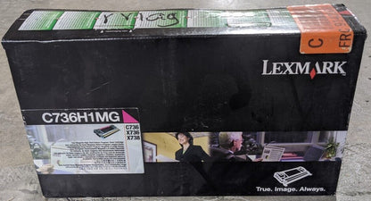 Genuine Lexmark C736H1MG Magenta High Yield Toner Cartridge 10K Page X736de NEW