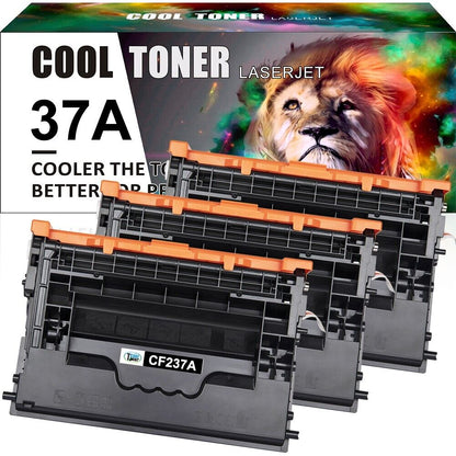 3PK CF237A 37A Toner Compatible with HP LaserJet Enterprise M607 M608 M609 M631