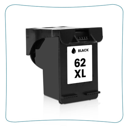 2PK for HP 62XL 2-Black Ink Cartridge ENVY 5547 5646 5644 5660 7640 7645 Series