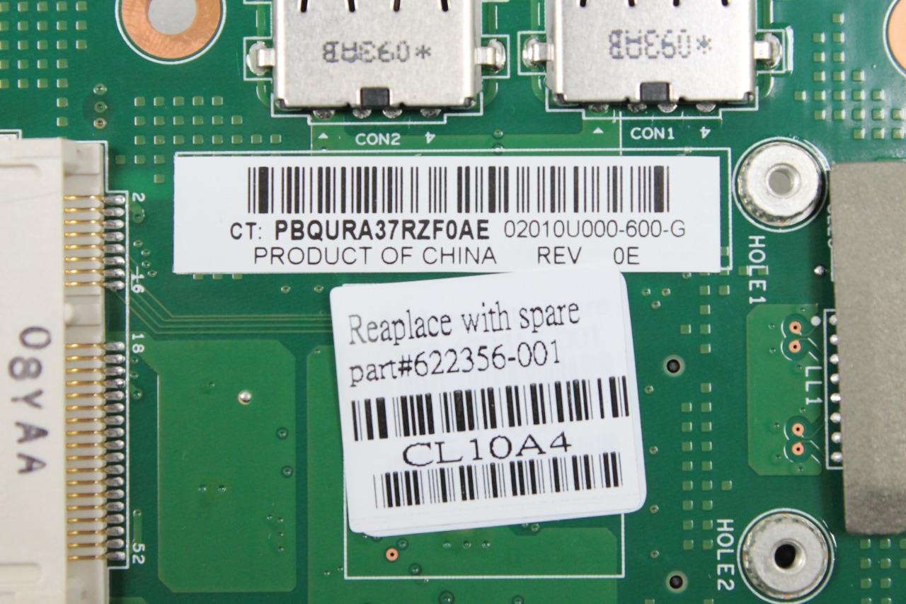 New OEM HP Mini 210 210-1000 Intel N475 1.83GHz 1 Slot Motherboard 622356-001+N