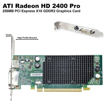ATI Radeon HD 2400 Pro 256MB PCIe X16 Graphics Card - Great for Basic Gaming!