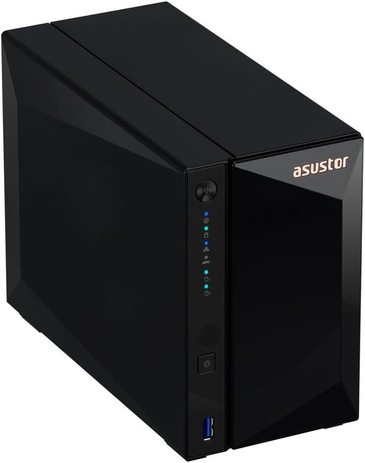 Asustor Drivestor 2 Pro Gen2 2 Bay NAS Quad-Core 1.7GHz CPU Diskless AS3302T v2