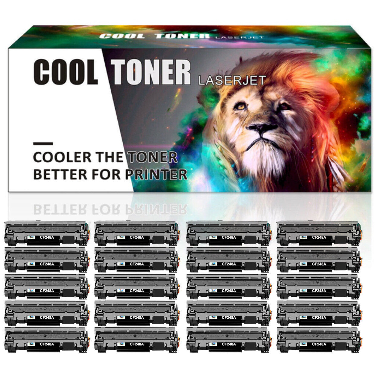 20PK CF248A Toner Compatible with HP 48A Laserjet M15a M15w M16w M28w M28a M29w
