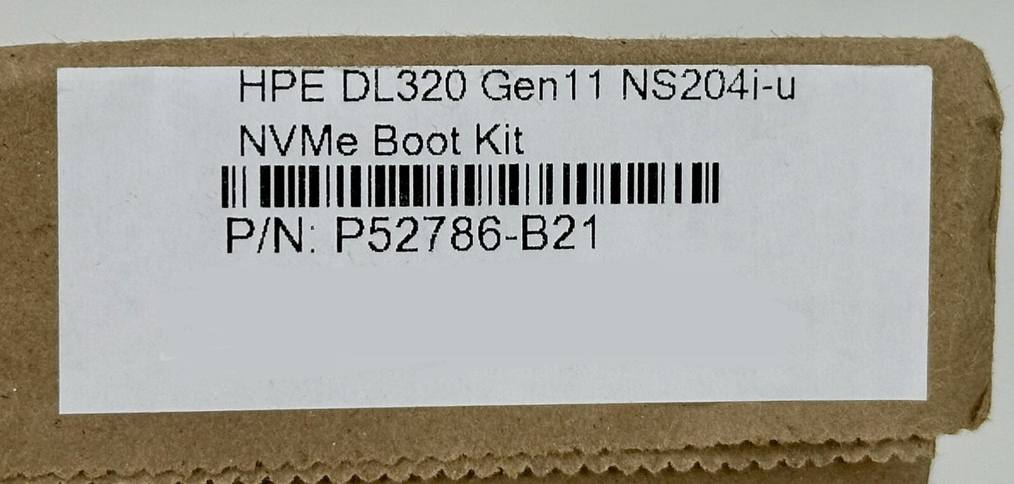 HPE DL320 Gen11 NS204i-u NVME OS Boot Device Cable Kit P52786-B21