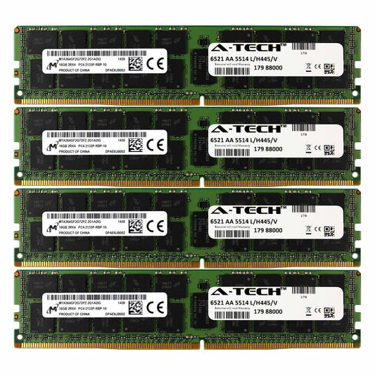 DDR4 2133MHz Micron 64GB Kit 4x 16GB Lenovo ThinkServer TD350 Memory RAM