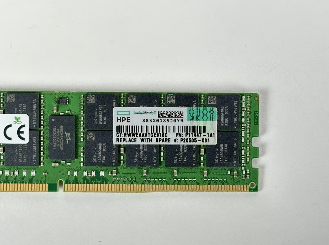 HPE P11447-1A1 1x 128GB 4DRx4 PC4-3200AA-L ECC LRDIMM DDR4 RAM Memory Hynix (NOT FOR HOME PC)