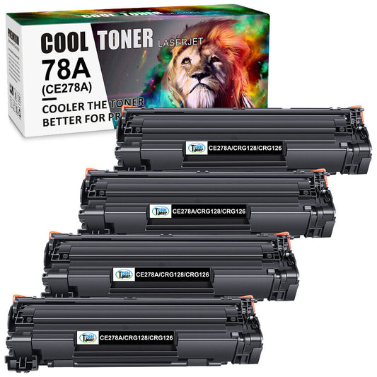 4PK CE278A Toner For HP 78A Black LaserJet Pro P1606dn M1536dnf MFP P1600 P1566