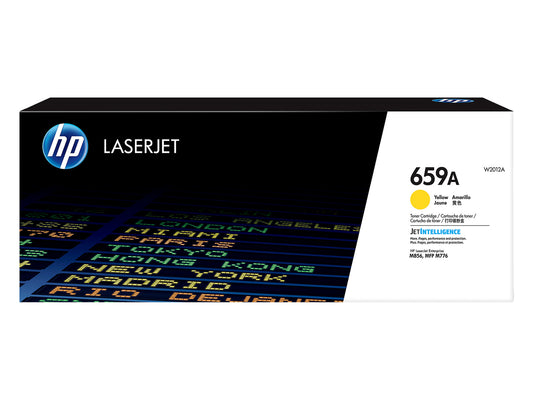 HP 659A Yellow Original LaserJet Toner Cartridge, ~13,000 pages, W2012A