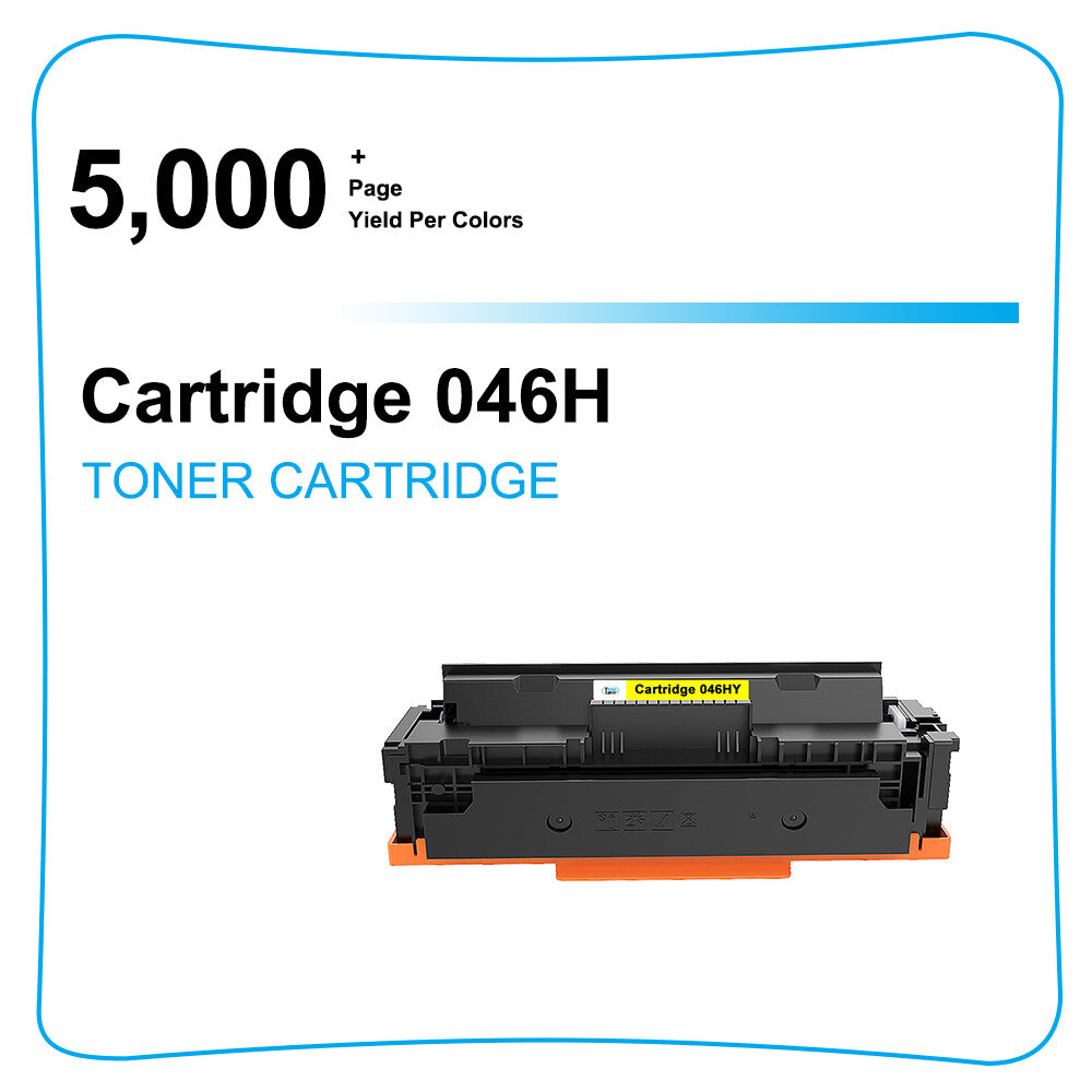 2Pack Yellow 046H Toner Fit for Canon ImageClass MF733Cdw MF731Cdw LBP654Cdw
