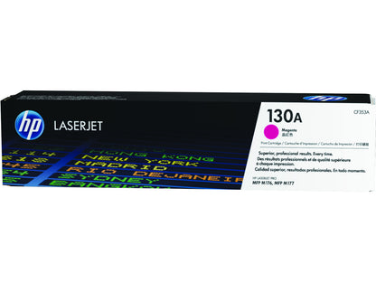 HP 130A Magenta Original LaserJet Toner Cartridge, ~1,000 pages, CF353A