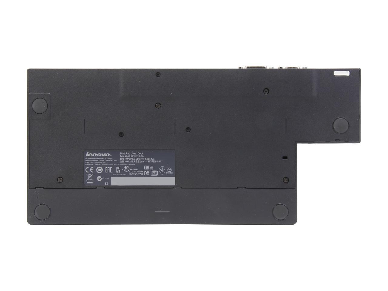 Lenovo Thinkpad Ultra Dock with 170w AC Adapter (40A20170US) Black