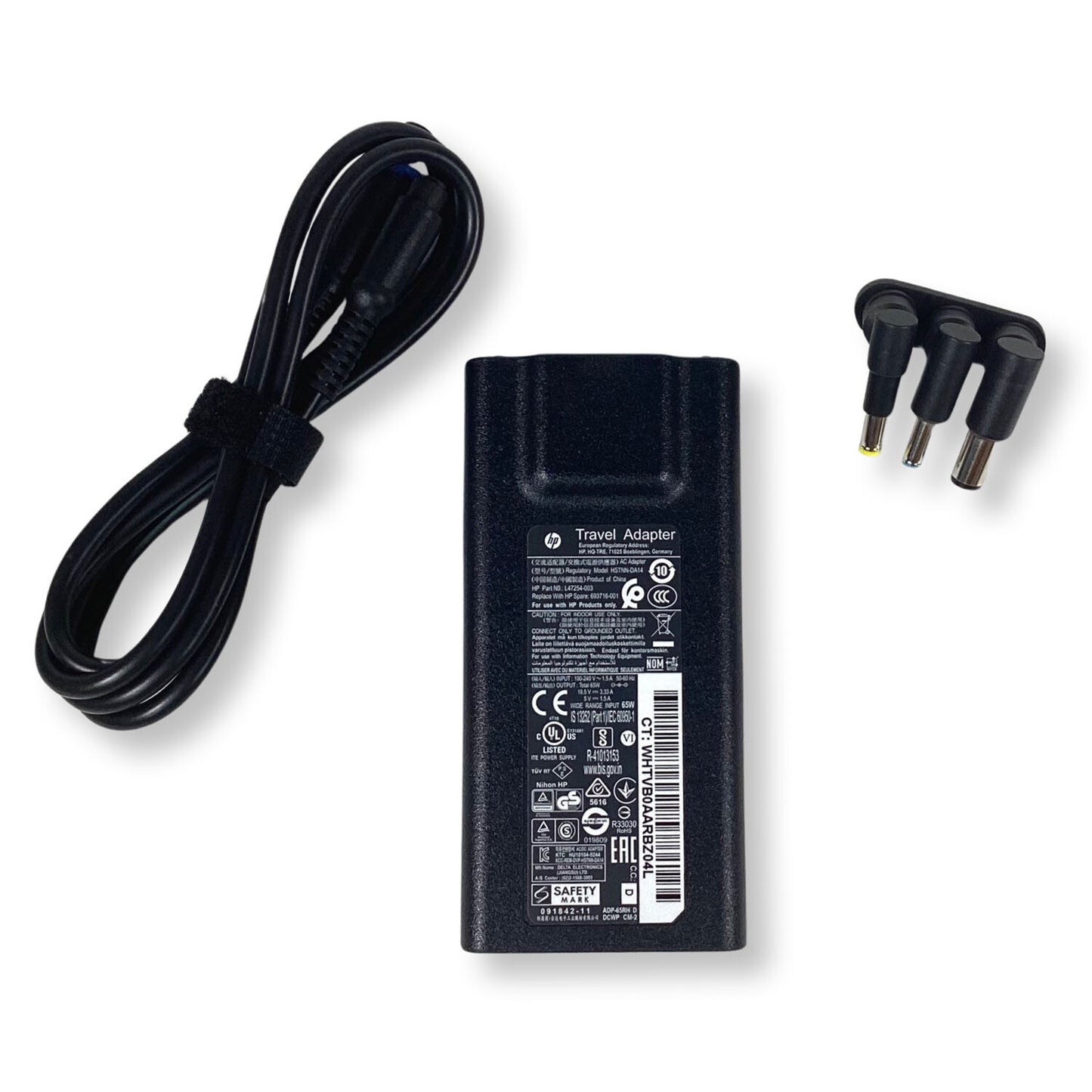 HP Slim Travel Hstnn-da14 L47254-003 5V 1.5A 65W Laptop AC Adapter