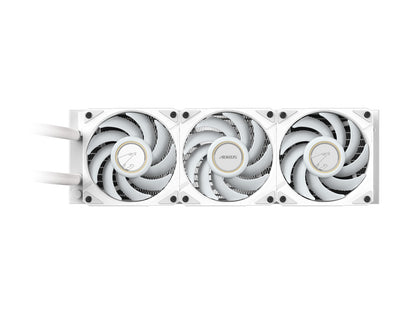 AORUS WATERFORCE X II 360 ICE Liquid CPU Cooler, 360mm Radiator with 3X 120mm Lo