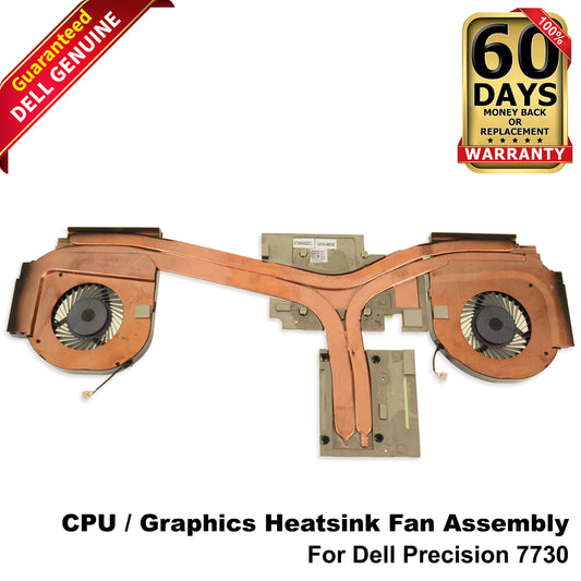 Dell Precision 7730 CPU Heatsink Fan Assembly for AMD Radeon Pro WX 7100 JW9JT
