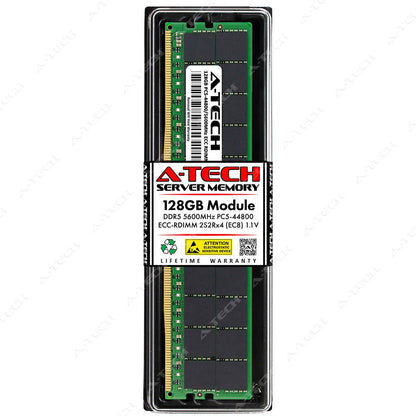 128GB 2S2Rx4 PC5-5600 EC8 RDIMM Supermicro 521E-E1CR24H 641E-E1CR36L Memory RAM