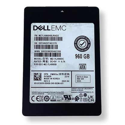 Dell EMC 960GB SSD MZ-7LH960C SATA 6Gbps 2.5" PM883a 0V36D9 Solid State Drive