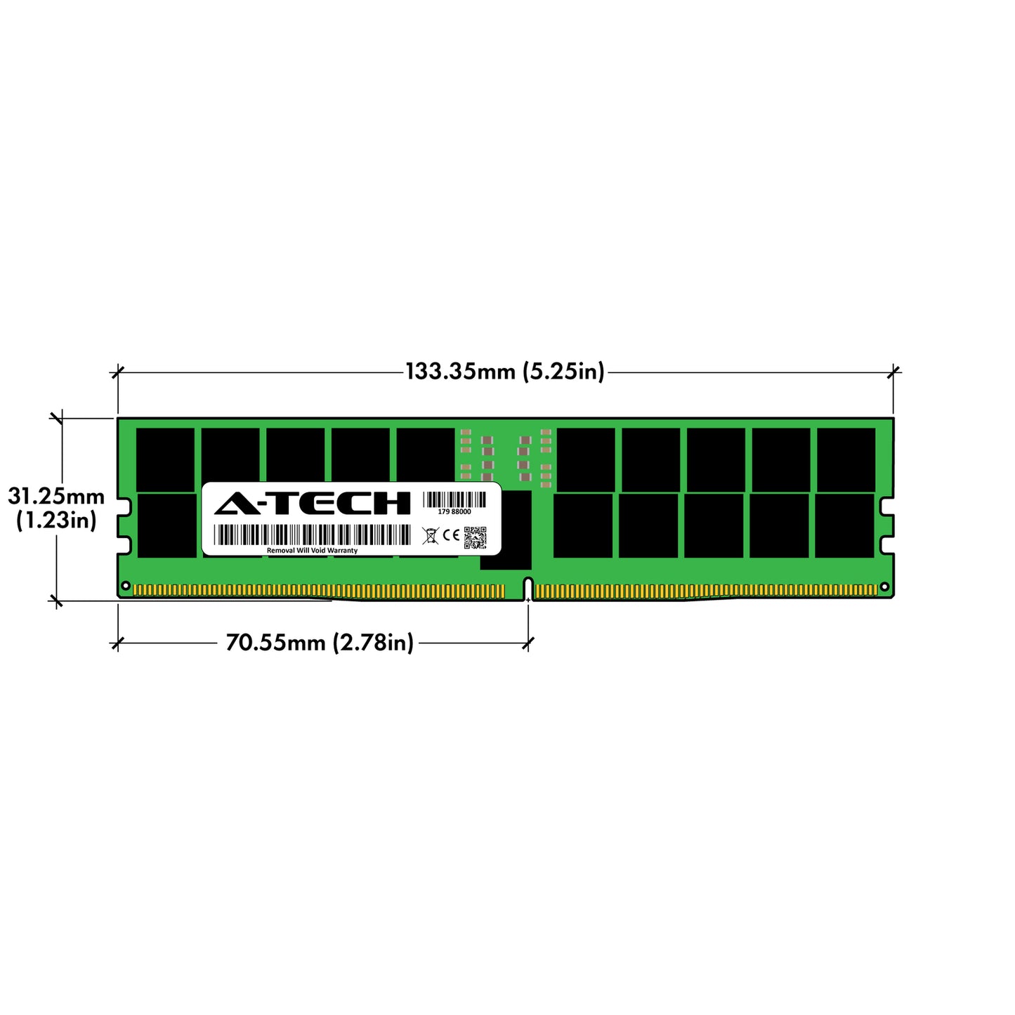 512GB 8x64GB PC5-5600 EC8 RDIMM Supermicro 112C-TN 212GT-HNR 222HA-TN Memory RAM