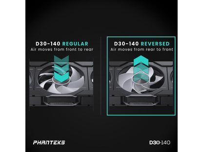 Phanteks PH-F140D30R_DRGB_PWM_BK01 CASE FAN PHANTEKS PH-F140D30R_DRGB_PWM_BK01 R