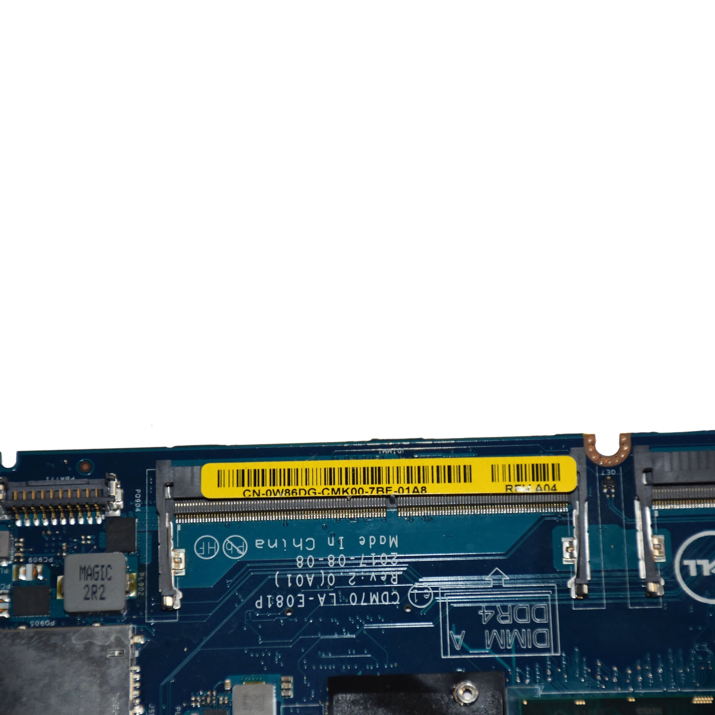 Dell Latitude 5480 i7-7600U 2.8GHz DDR4 Laptop Motherboard LA-E081P W86DG
