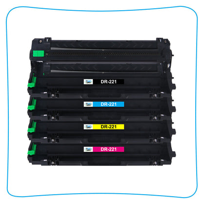 4PK DR221CL DR221 Drum Unit For Brother HL3140CW HL-3170CDW MFC-9340CDW Printer