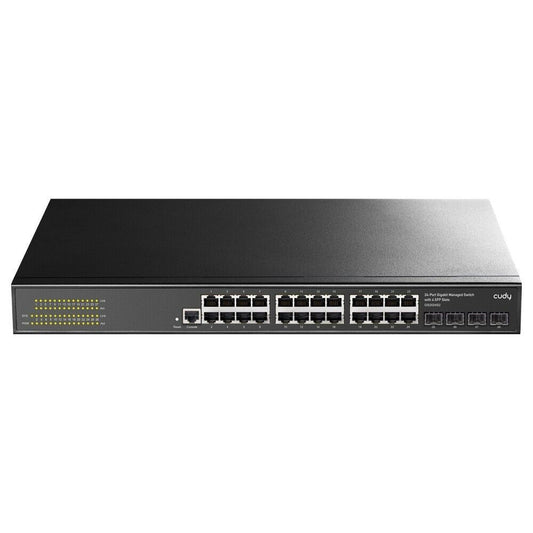 Cudy GS2024S2 | 24-Port 1GbE Gigabit Managed Rack-Mount Switch | 4* Gigabit SFP