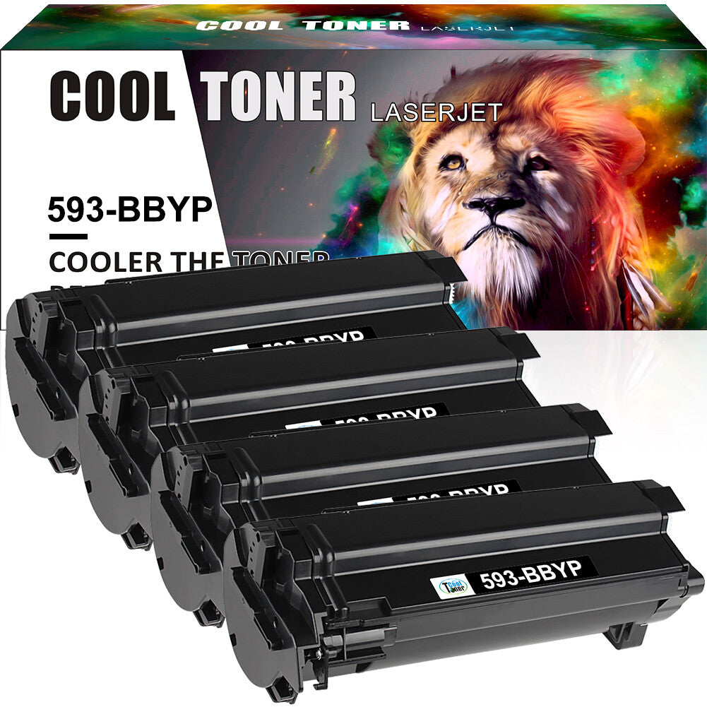 4PK 593-BBYP Toner Cartridge For Dell High Yield 2830 series S2830dn Printer