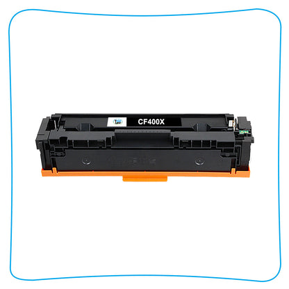 4PK Black Toner For HP CF400X 201X LaserJet Pro MFP M277n M277dw M252dw Printer