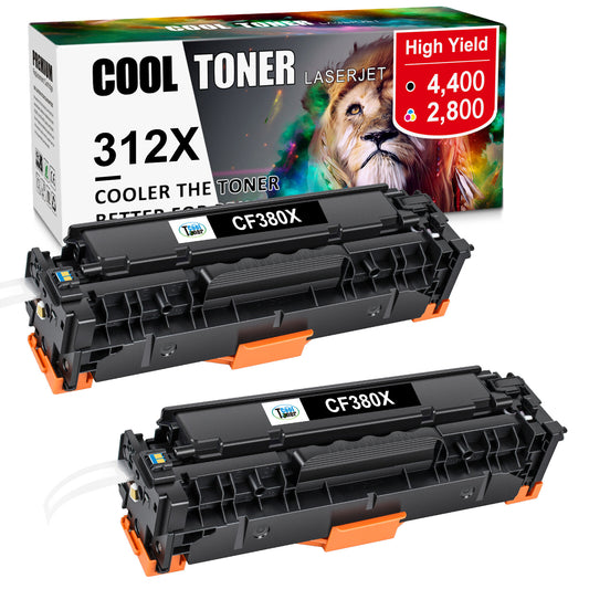 2X 312X CF380A Toner Cartridge Compatible With MFP M476dnw M476dw M476nw printer