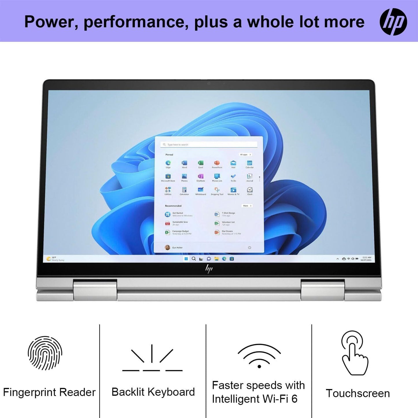 New HP ENVY x360 2-in-1 14" FHD Touch Core 7 150U 16GB 2TB SSD FPReader Webcam